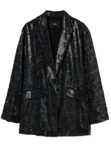 Блейзер TWINSET, украшенный пайетками, черный