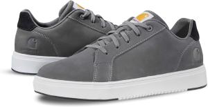 Женские кожаные кроссовки Carhartt Detroit - удобная обувь для женщин с широким носком, удобной стелькой и промежуточной подошвой, а также нескользящей подошвой., Medium Grey