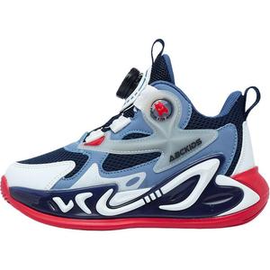 Нескользящие и дышащие низкие детские кроссовки для повседневной носки ABC KIDS, синий/белый