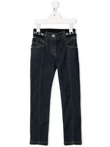 Джинсы с логотипом на поясе Givenchy Kids, синий