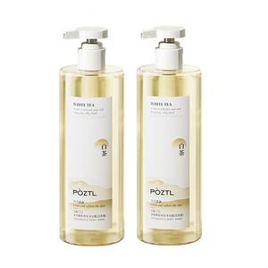 Poetida Гель для душа с ароматом белого чая увлажняющий глубокое очищение и уход 500мл/500мл*2