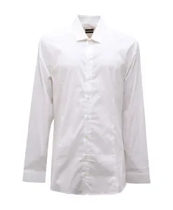 Облегающая эластичная рубашка белого цвета Patrizia Pepe, белый