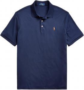 POLO RALPH LAUREN Мужская классическая футболка-поло из мягкого хлопка, Ralph Lauren Navy.