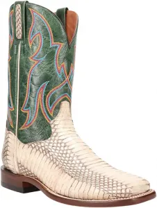 Мужские вестерн-сапоги Dan Post с экзотической змеиной кожей, широкий квадратный носок - Dps1122