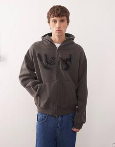 Толстовка Raw Insight на молнии в выцветшем черном цвете Vans