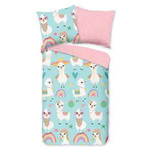 Детское постельное белье Good morning Lamalife, хлопок - 135 x 200 см - аква - 135 x 200 см