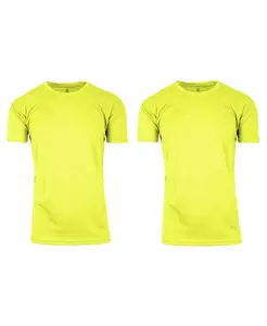 Мужская футболка с коротким рукавом, влагоотводящая, быстросохнущая, с круглым вырезом - 2 шт Galaxy By Harvic, зеленый