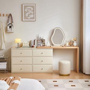 Lin'S Home Furnishing Комод для спальни из дерева с зеркалом и табуретом, 2 ящика