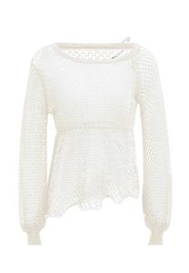 Джемпер myMo CO-BRANDED WITH SWIRLY, Wollweiss/White