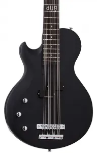 Электрогитара Schecter dUg Pinnick DP-12. Левосторонняя, сатиновый черный цвет