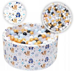 Сухой бассейн с шариками и шариками БОЛЬШОЙ 90х40 - Шарики и шарики 200 шт. Tuppi