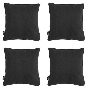 Декоративная подушка Madison Canvas 4er-Set, черный - высота: 10 см