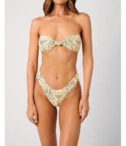 Топ-бандо с присборенной талией WeWoreWhat, Parchment/midbl