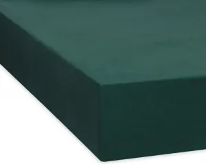 Простыня на резинке Dream Sleep Fine Flannel 120x200 см, цвет пихтовый зеленый Traumschlaf