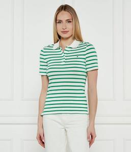 Футболка-поло Tommy Hilfiger 1985 Slim Fit, зеленый / белый