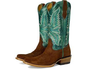 Сапоги женские Ariat Futurity Flash ковбойский с вышивкой, коричневый/зеленый