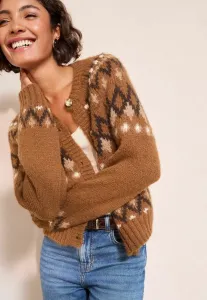 Кардиган с узором «фэр-айл» прямого кроя Friends Like These, Neutral