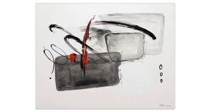 Картина KUNSTLOFT handgemalt Überspringender Funke, серый