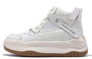 Женские утепленные высокие скейтерские кроссовки Junjali с белой флисовой подкладкой, устойчивые к истиранию, легкие, высота 5 см