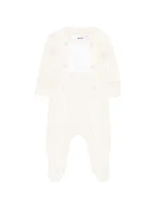 Пижама на пуговицах Boss Kidswear, бежевый