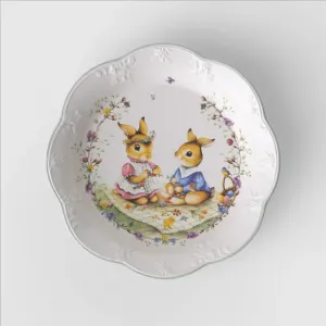 Десертная чаша Villeroy & Boch Spring Fantasy, зелено-белый
