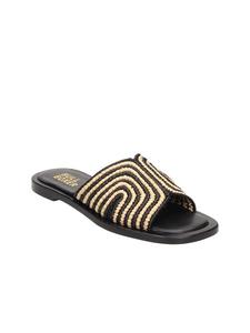 Bullboxer Тапочки черного/бежевого цвета