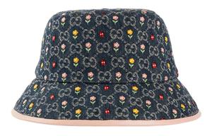 Панама женская Gucci Embroidered Flower, синий