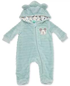 Комбинезон для коляски с искусственным мехом и рисунком Микки Мауса для мальчиков Disney, синий