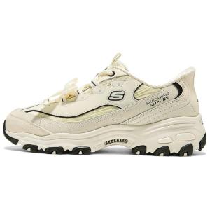 Слипоны устойчивые к истиранию, дышащие, поддерживающие, легкие низкие массивные кроссовки women's Skechers, бежевый