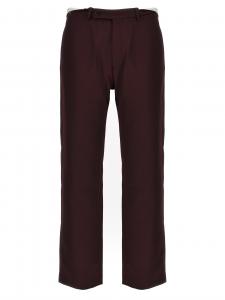 Брюки с подвернутым поясом, выполненные на заказ Martine Rose, бордовый