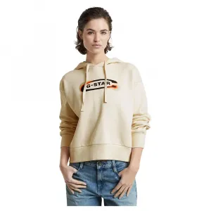 Худи G-Star Old Skool Logo Loose, бежевый