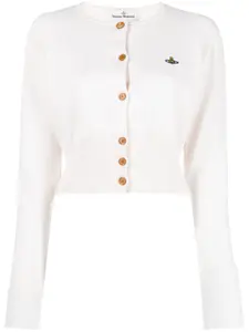 Кардиган Bea с вышивкой Orb Vivienne Westwood, нейтральный