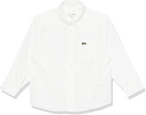 Lacoste Unisex Contrast Pocket Shirt, Blanc
