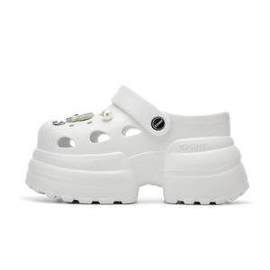 JOSINY Классические перфорированные клоги для женщин белые, цвет White