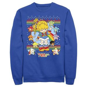 Мужской флисовый свитшот Rainbow Brite Star Icons Licensed Character, цвет Royal