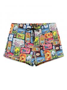 Camilla плавки-шорты с принтом Sal do Mar, черный