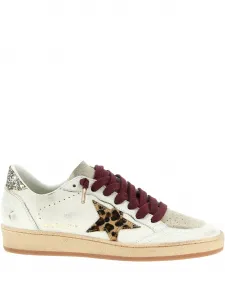 Кожаные кроссовки с нашивкой в виде звезды Golden Goose, белый