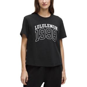 Футболка свободного кроя женская Lululemon, черный/blk