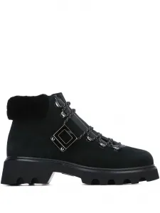 Замшевые ботинки-траки Viv' Rangers Roger Vivier, черный