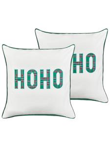 Beliani Комплект из 2 декоративных подушек JOYCANDY в бело-красно-зеленой цветовой гамме