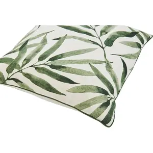 Наволочка Бамбук односторонняя наволочка с натуральным рисунком Done., Natur/grün