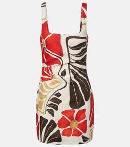 Джульетта цветочное льняное мини-платье SIR, Fiorello Rosso