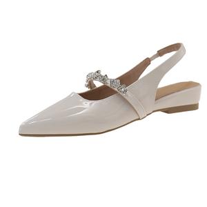 Повседневные одинарные туфли женские в коробке Dawei's house, Ecru