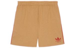 Adidas Originals X ADIDAS Повседневные шорты унисекс темно-бежевый Gucci, темно-бежевый