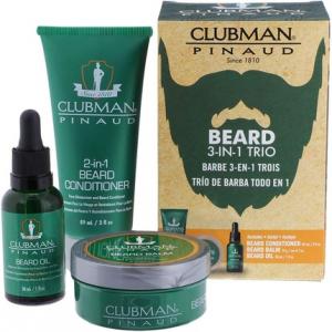 Набор для бороды Pinaud Beard Pack с кондиционером, бальзамом и маслом - 3 предмета Clubman