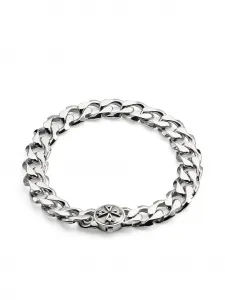 Браслет с гравировкой логотипа Emanuele Bicocchi, серебяный