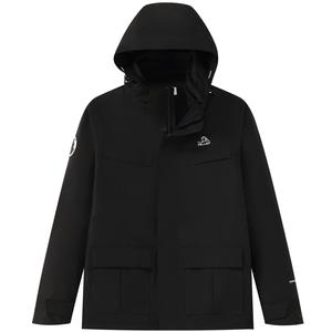 PELLIOT Ветровка мужская водонепроницаемая ветронепроницаемая дышащая и износостойкая, Obsidian Black/Two-Piece Set