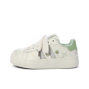 PIPI PURPLE Низкие женские скейтерские кроссовки бежево-зеленые, цвет Beige Green