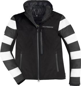 Текстильная мотоциклетная куртка HolyFreedom prison softshell, Black/White