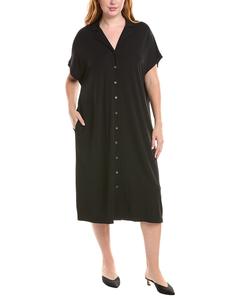 Lafayette 148 New York Plus Notch Duster, черный